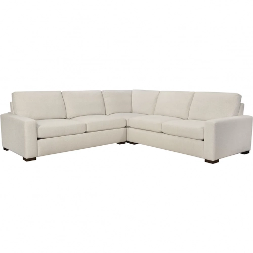 Cody 3 Piece Sectional Sofa in Cumberland Cream Fabric
